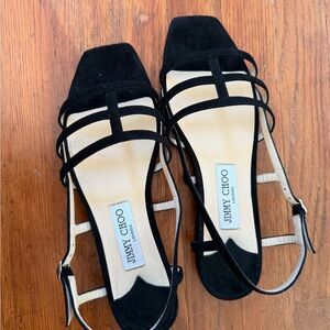 Jimmy Choo Black Strappy Heels